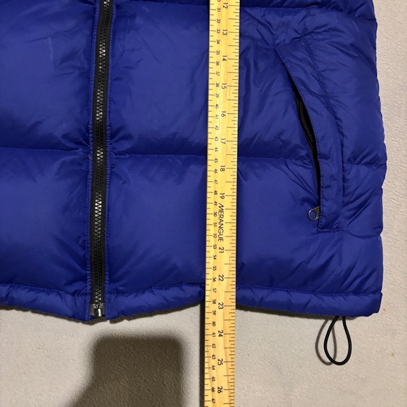 The North Face Nuptse 700 Vest Men's Medium Blue Goose Down Puffer Full Zip - Picture 5 of 8
